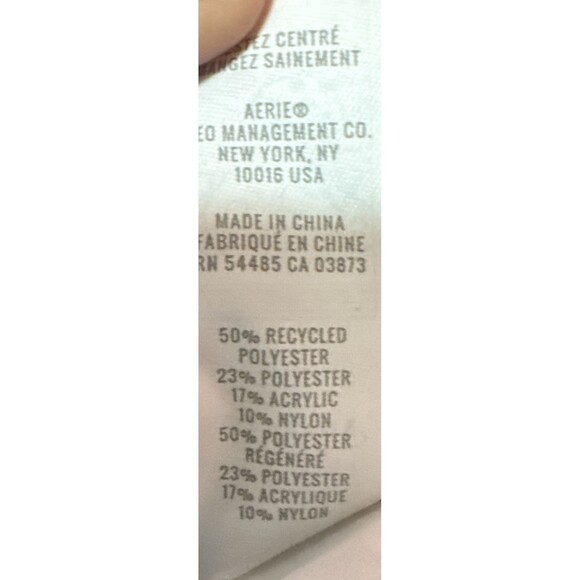 Offline By Aerie Chunky Knit Sweater Women’s Brown Red Striped Size Medium - Picture 8 of 9